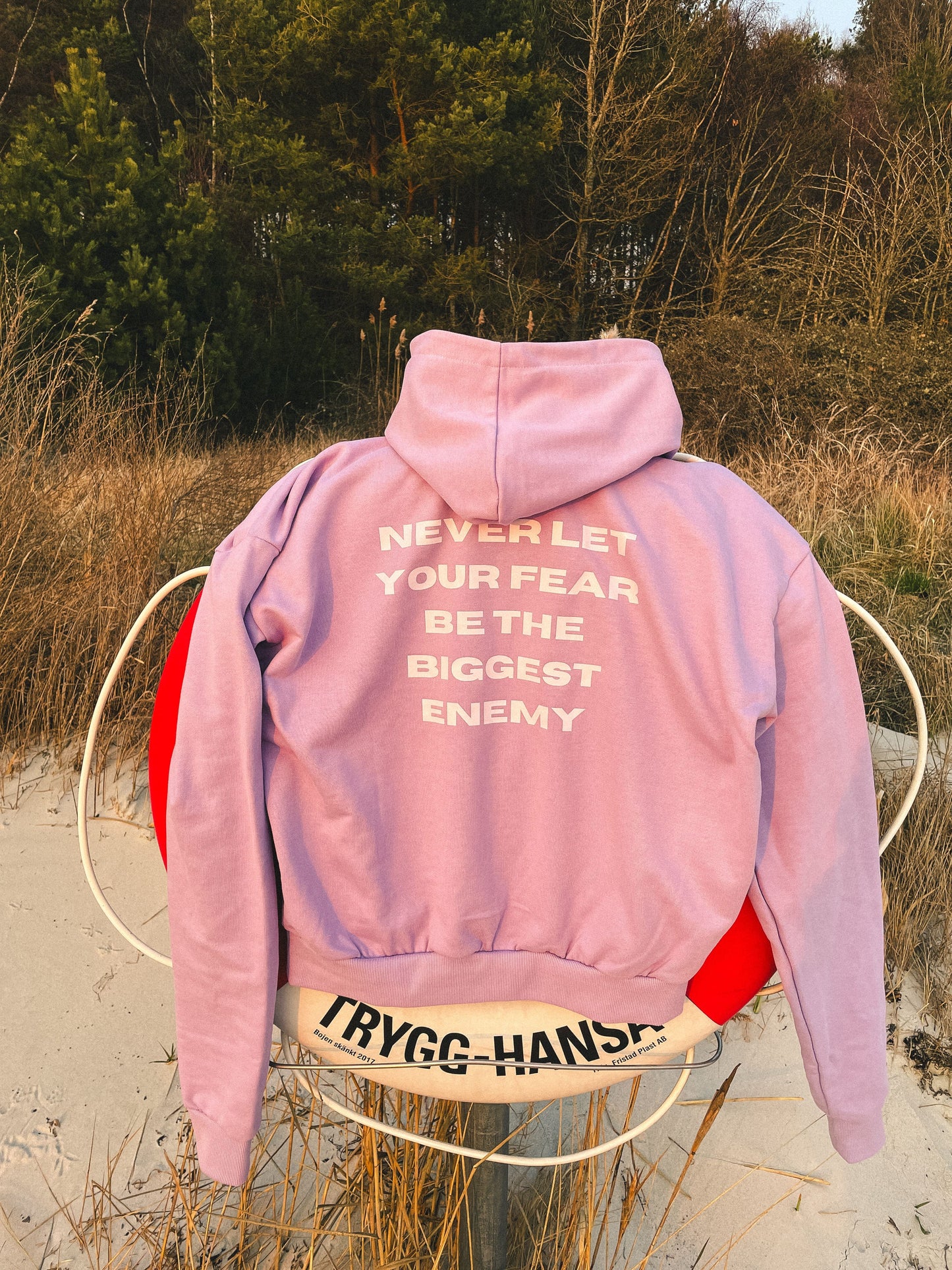 NEVER LET YOUR FEAR BE THE BIGGEST ENEMY OVERSIZED UNISEX HOODIE