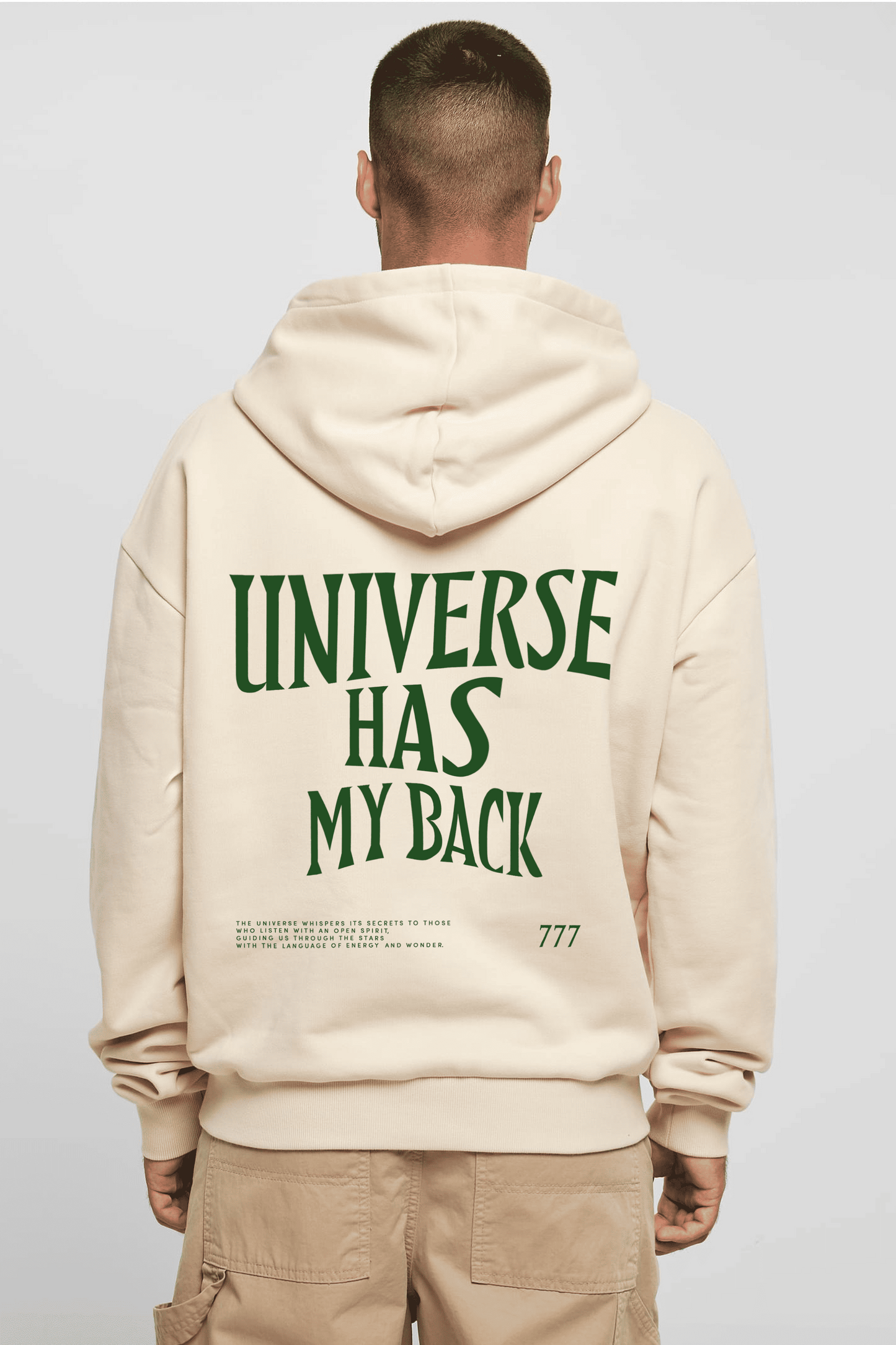UNIVERSE HAS MY BACK UNISEX OVERSIZED HOODIE