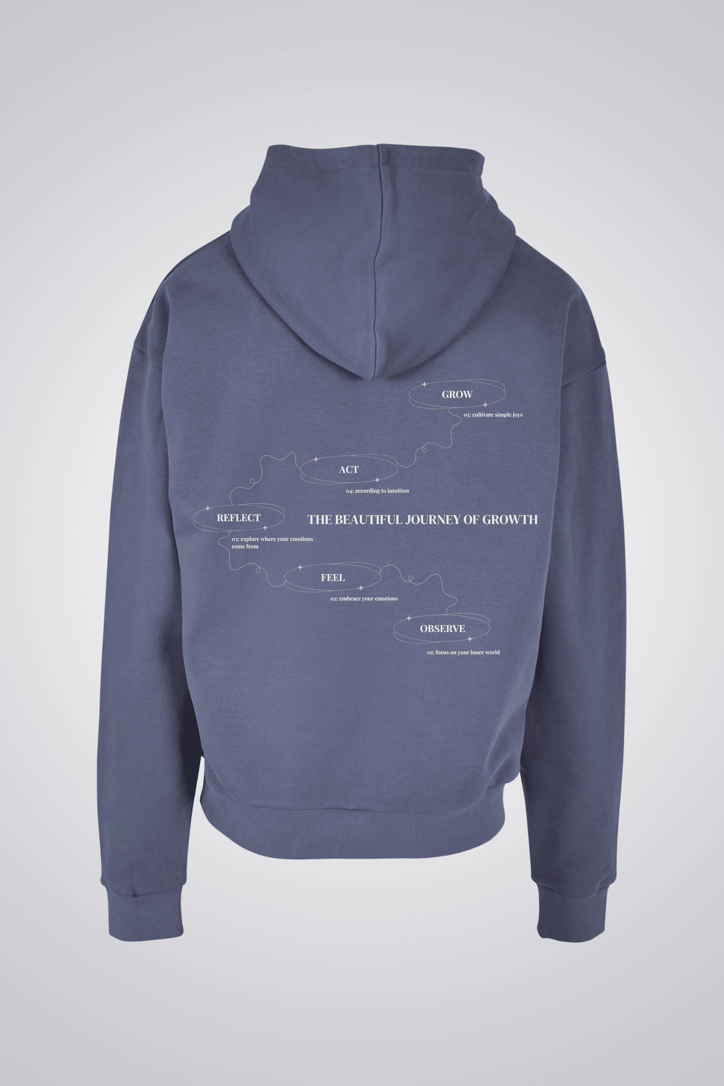 THE BEAUTIFUL JOURNEY OF GROWTH OVERSIZED UNISEX HOODIE