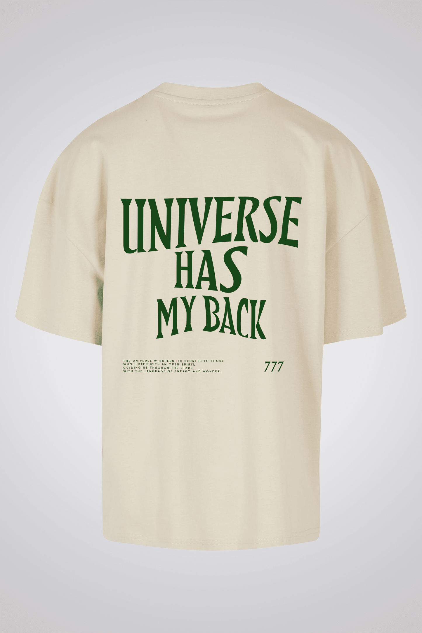 UNIVERSE HAS MY BACK UNISEX OVERSIZED T-SHIRT