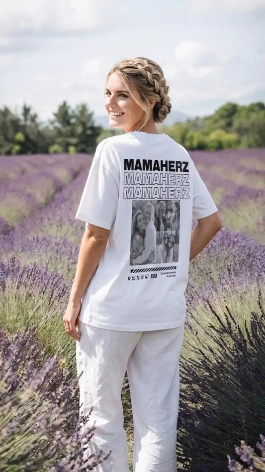 Custom Oversized T-Shirt With Photos ''Mamaherz''