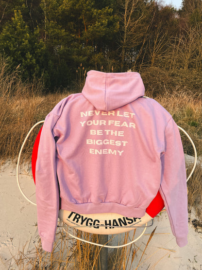 NEVER LET YOUR FEAR BE THE BIGGEST ENEMY OVERSIZED UNISEX HOODIE