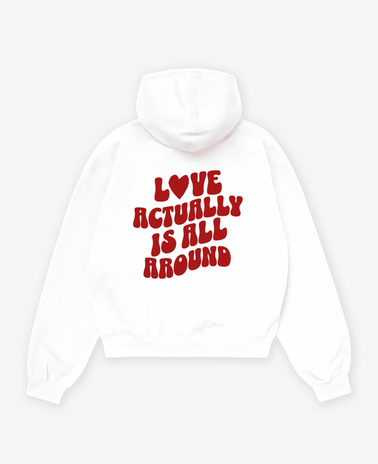 LOVE ACTUALLY IS ALL AROUND OVERSIZED UNISEX HOODIE
