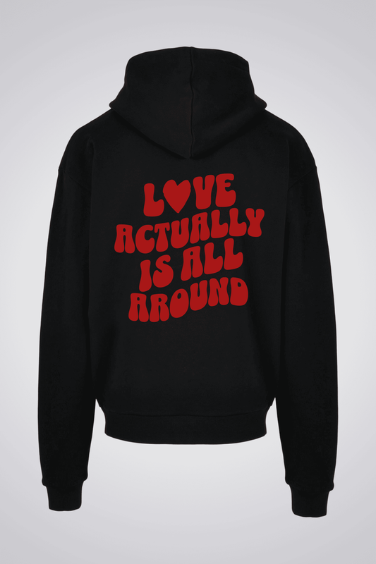 LOVE ACTUALLY IS ALL AROUND OVERSIZED UNISEX HOODIE