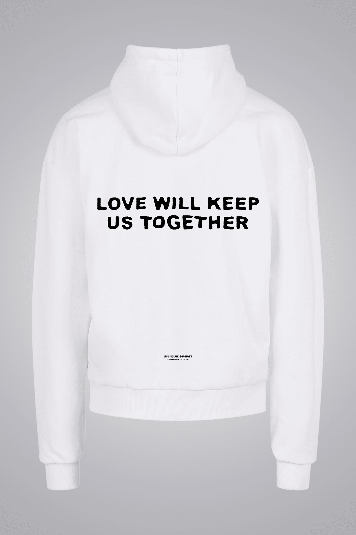 LOVE WILL KEEP US TOGETHER UNISEX OVERSIZED HOODIE