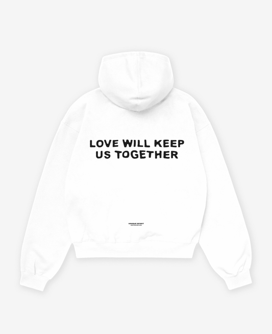 LOVE WILL KEEP US TOGETHER UNISEX OVERSIZED HOODIE
