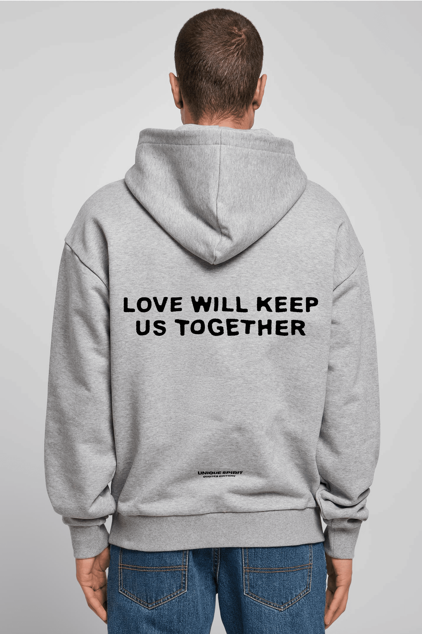LOVE WILL KEEP US TOGETHER UNISEX OVERSIZED HOODIE