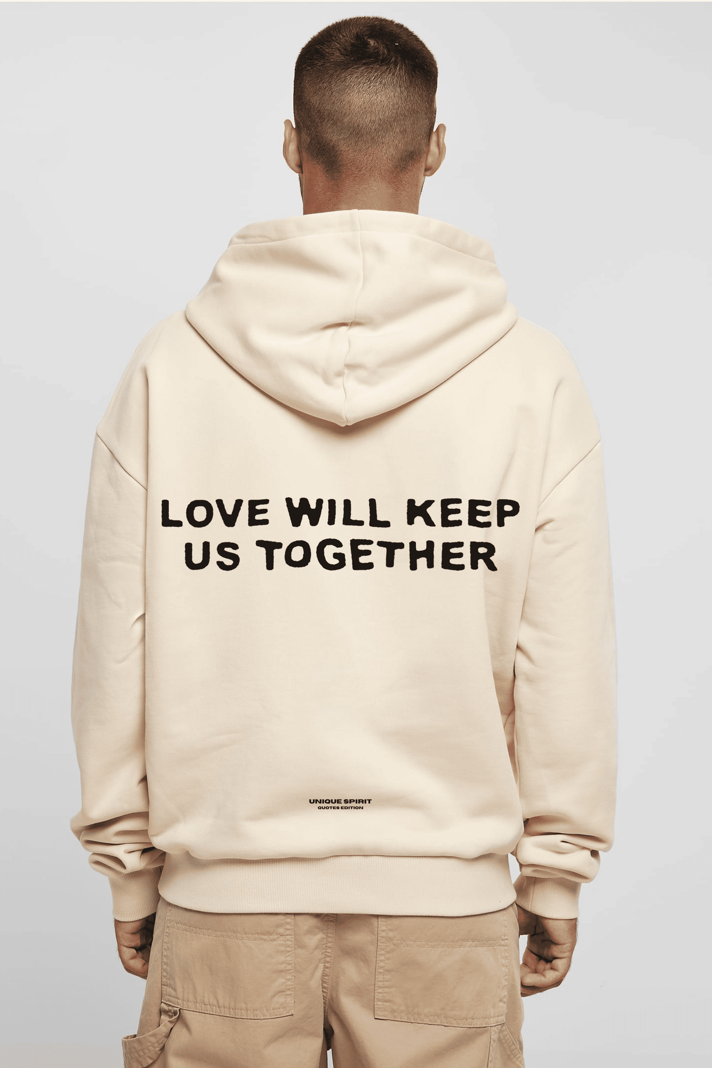 LOVE WILL KEEP US TOGETHER UNISEX OVERSIZED HOODIE