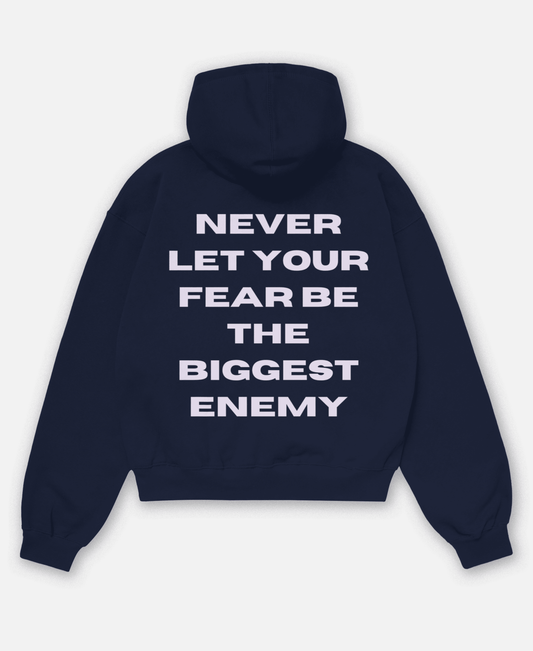 NEVER LET YOUR FEAR ORGANIC OVERSIZED HOODIE
