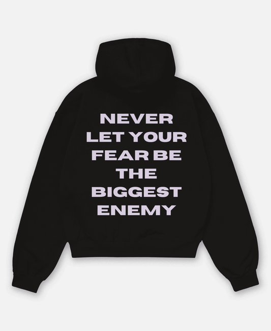 NEVER LET YOUR FEAR ORGANIC OVERSIZED HOODIE