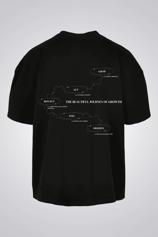 THE BEAUTIFUL JOURNEY OF GROWTH OVERSIZED UNISEX T-SHIRT