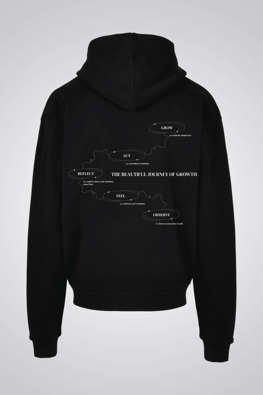 THE BEAUTIFUL JOURNEY OF GROWTH OVERSIZED UNISEX HOODIE