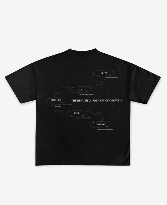 THE BEAUTIFUL JOURNEY OF GROWTH OVERSIZED UNISEX T-SHIRT