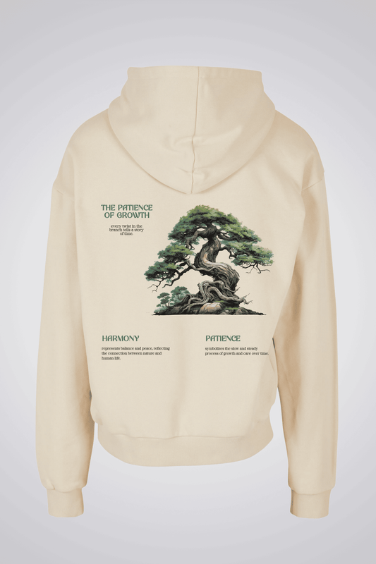 THE PATIENCE OF GROWTH OVERSIZED UNISEX HOODIE