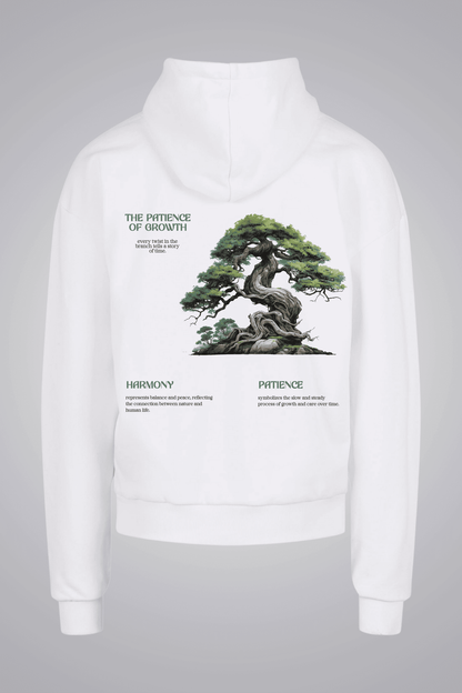 THE PATIENCE OF GROWTH OVERSIZED UNISEX HOODIE