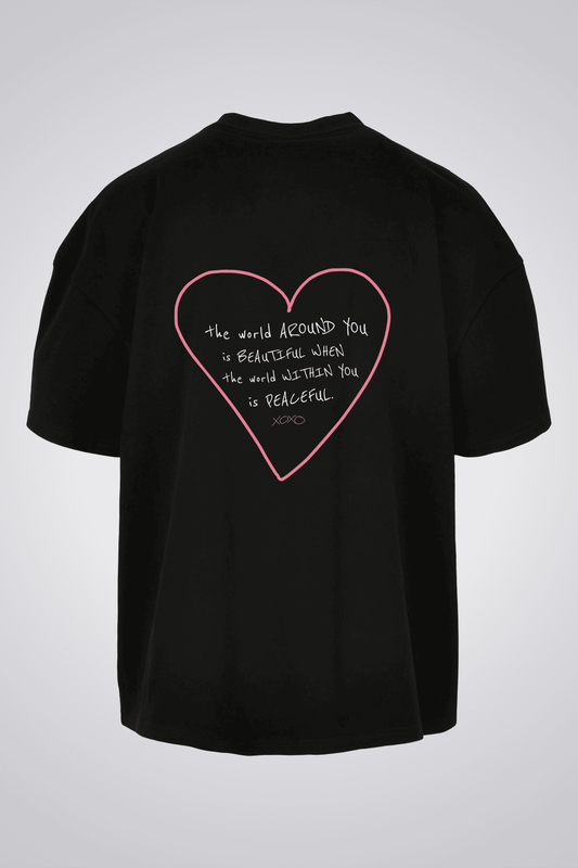THE WORLD AROUND YOU IS BEAUTIFUL OVERSIZED UNISEX T-SHIRT