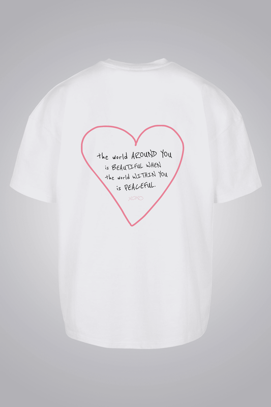 THE WORLD AROUND YOU IS BEAUTIFUL OVERSIZED UNISEX T-SHIRT