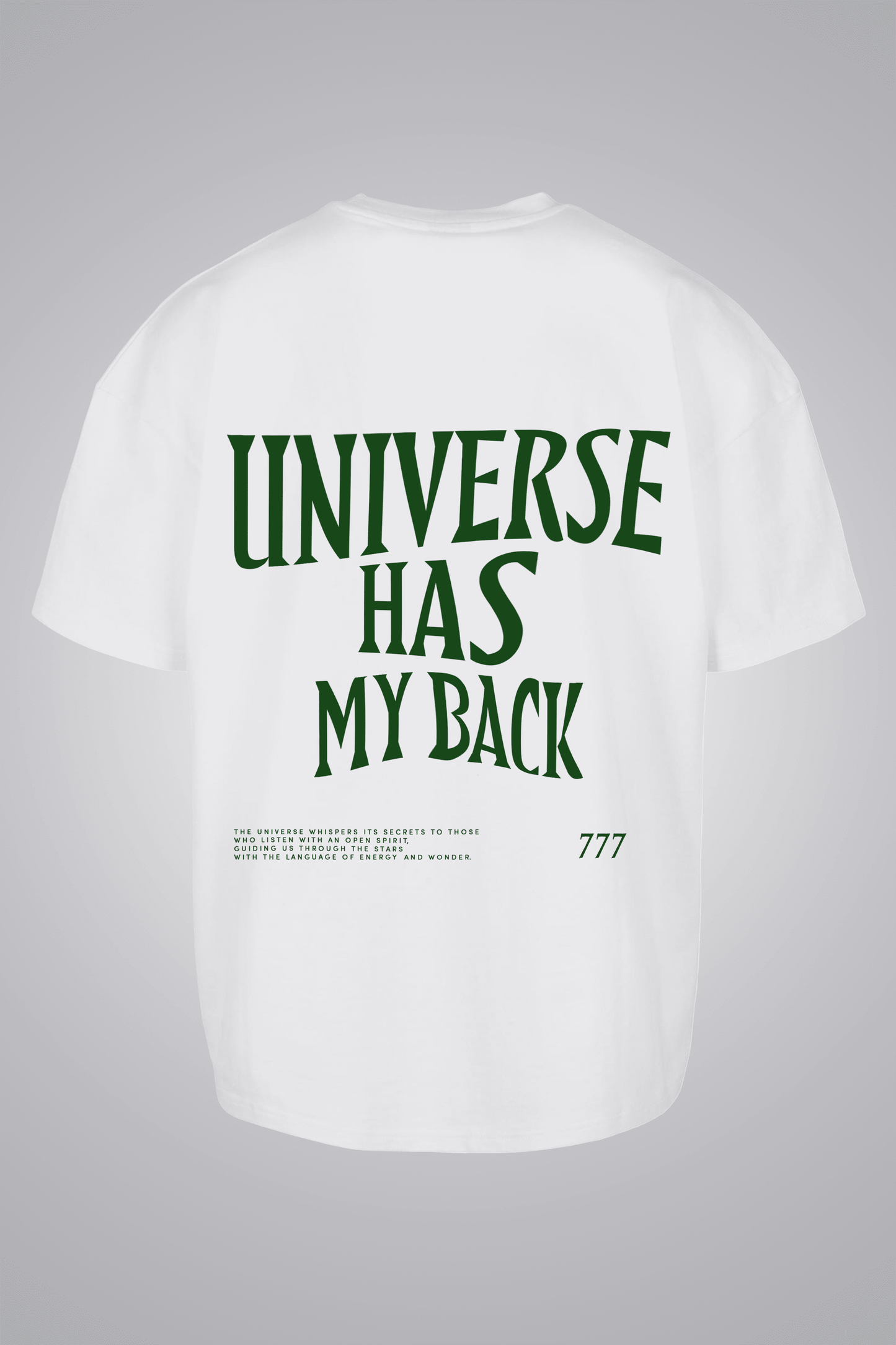 UNIVERSUM HAS MY BACK UNISEX OVERSIZED T-SHIRT