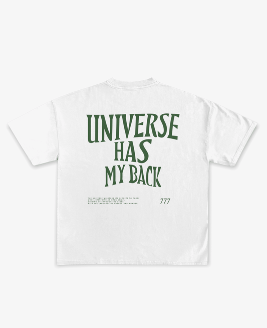UNIVERSE HAS MY BACK UNISEX OVERSIZED T-SHIRT