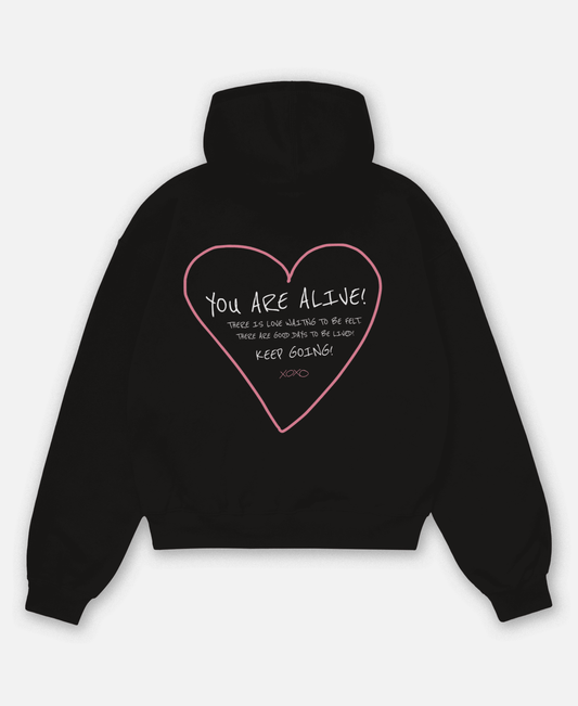 YOU ARE ALIVE ORGANIC OVERSIZED HOODIE