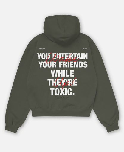 WAKE UP ORGANIC OVERSIZED HOODIE