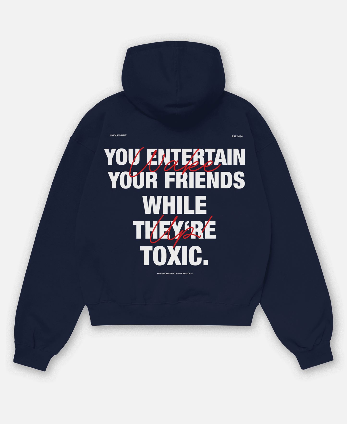 WAKE UP ORGANIC OVERSIZED HOODIE
